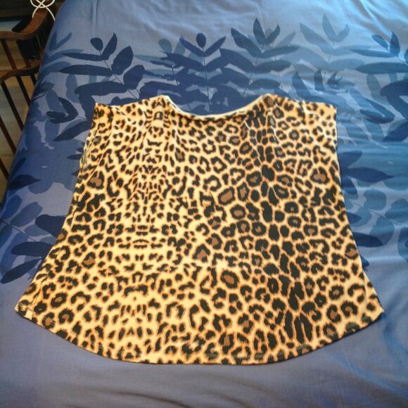 Vintage 2012 Sanrio Hello Kitty Hi Lo Leopard Slouchy T-Shirt Top 3X - Picture 7 of 8